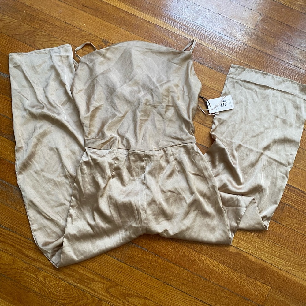 Sincerely Jules Light Tan Jumpsuit